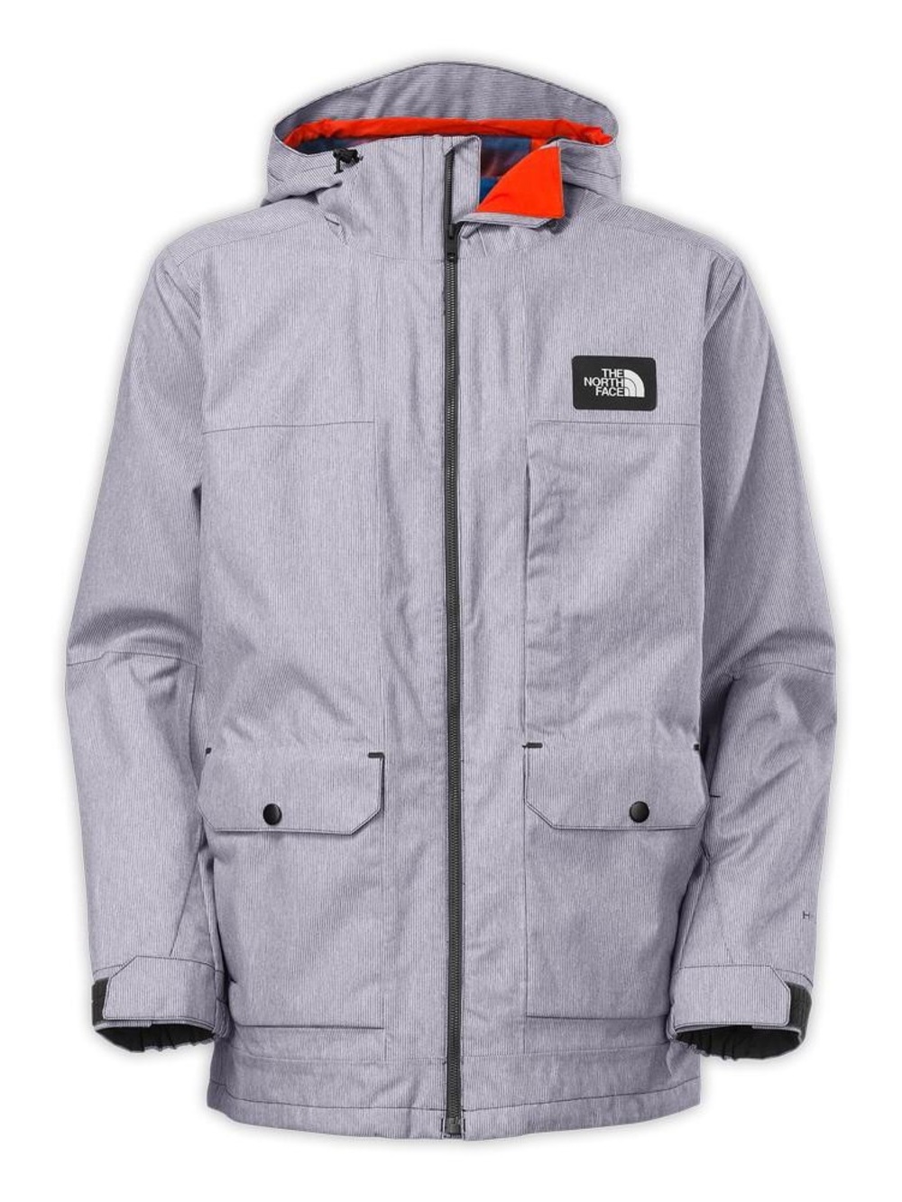 The North Face Men's Gray Hooded Waterproof Jacket M